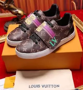 les chaussures de luxe louis vuitton leather italy brown